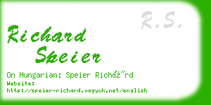 richard speier business card